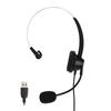 H360DUSB Single Ear Business Headset Black Noise Reduction USB Business Headset for USB Interface