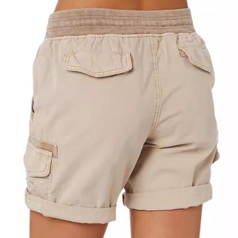 High Waisted Women's Work Pants Casual Pants Cotton Linen Shorts Thin A-line Loose Wide Leg Shorts Women’s