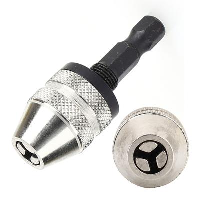 1/4" 0.3~3.6mm  Keyless Drill Bit Chuck Hex Shank Adapter Converter Keyless Drill Chuck Industrial Tools Drill Chuck