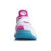 Li Ning All City 7 Hook and Loop High Top Basketball Shoes Men's White Pink ABAP105-6