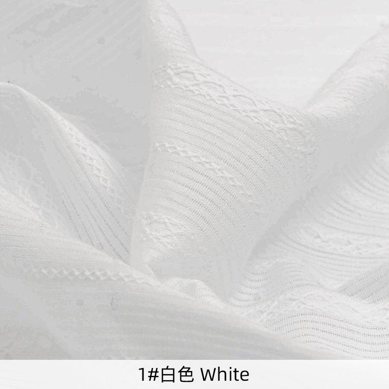 0,5m/1m/2m/3m Weicher Frischer Reiner Baumwoll-Jacquardstoff Für Damenbekleidung, Hemden, Pyjamas, Kinderbekleidungsstoffe TJ21695