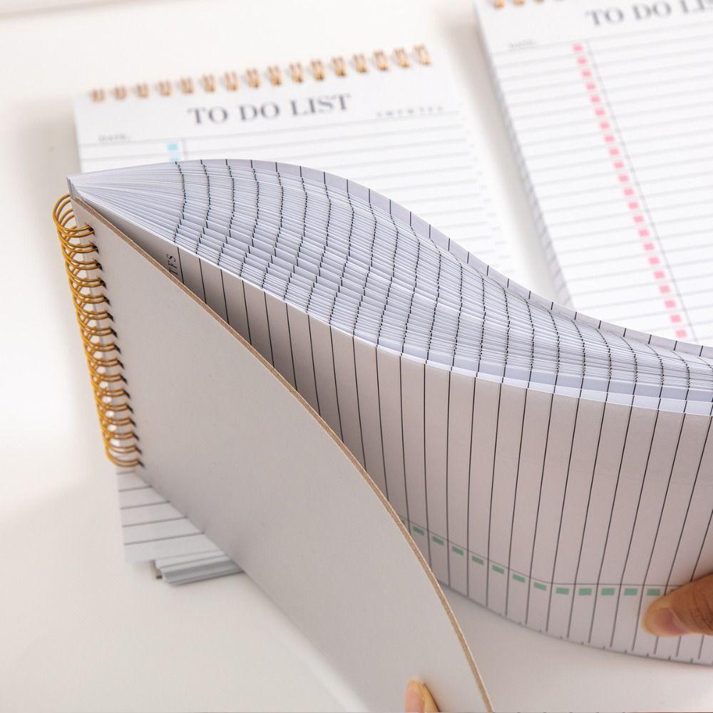 Nouveau Planificateur A5 2026 Quotidien Imperméable Bloc-notes Liste de Tâches Agenda Spirale DIY pour l'École le Bureau