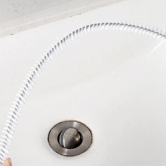 Pipe Brush Rustproof Cleaning Plastic Practical Good Grip Drain Household Supplies
