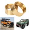 2PCS 1.9in Beadlock Wheel  s with Hole     Replacement for   SCX10 II 90046 1Celsius10 RC Crawler
