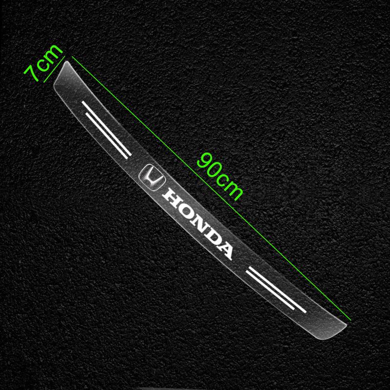 1Pcs Transparent Car Trunk Badge Protective Sticker Car Accessories For Honda Fit Mugen Insight Type S R VTEC DOHC Modulo Vezel Legend RR Si