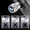 QMM-8685 Car Aluminum Wheel Tire Valve Stem Caps Airtight Covers For M 50th Anniversary Celebration E46 E90 E60 F30 E39 E36 Xs1