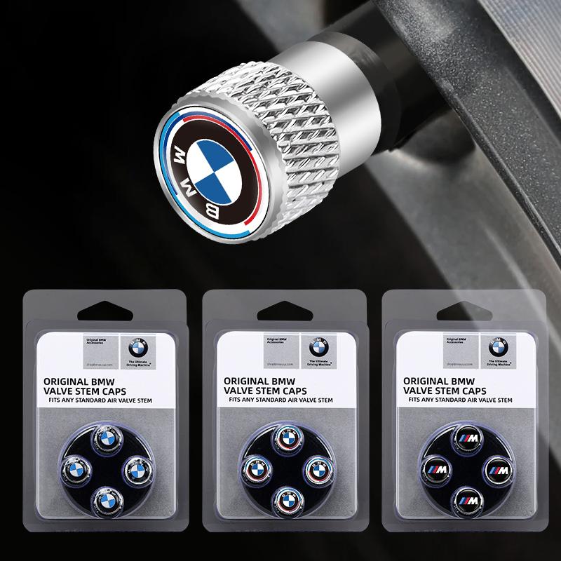 EAJN6 QMM-8685 Car Aluminum Wheel Tire Valve Stem Caps Airtight Covers For BMW M 50th Anniversary Celebration E46 E90 E60 F30 E39 E36