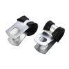 (4.7mm) Brake Pipe Clips For 3/16\" Pipes Lines Metal+Rubber
