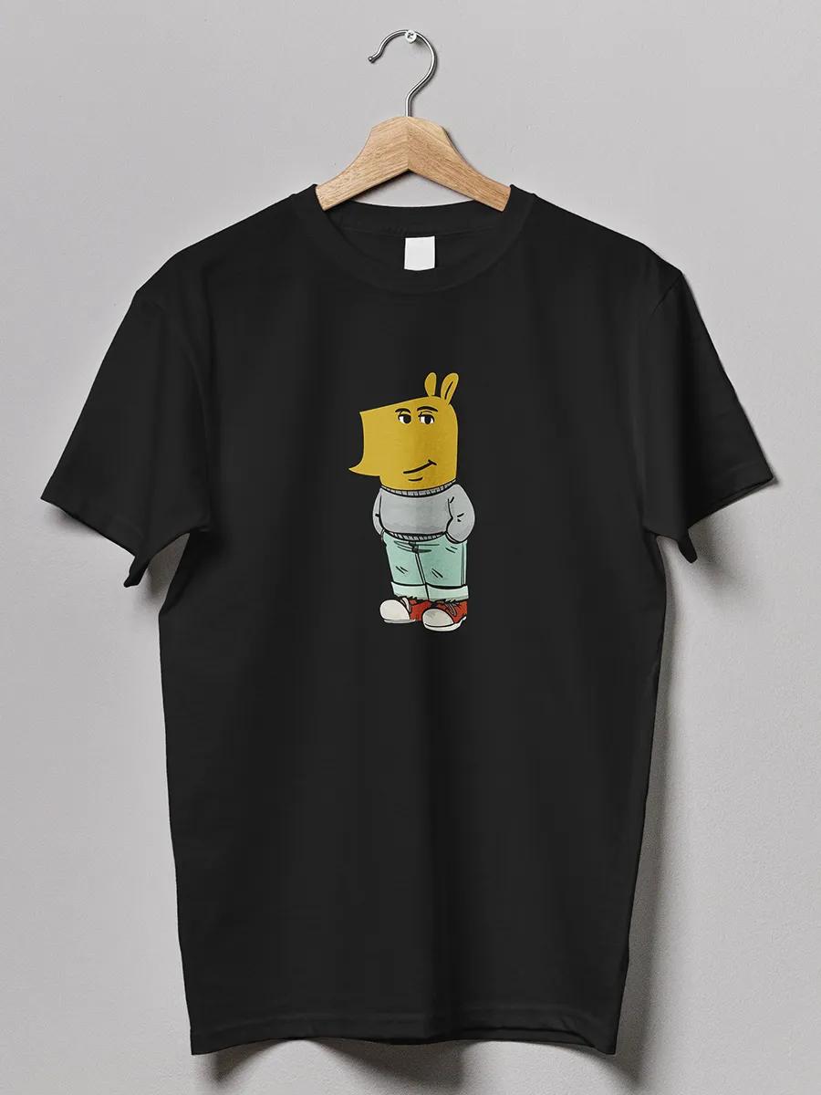 Cat under umbrella print T-shirt 4XL