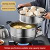 ZISIZ 304 Edelstahl Doppelschicht-Dampfgarer
