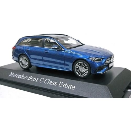 HERPA 1/43 Scale Diecast Model Car Mercedes-Benz C-Class (S206) KOMBI Station Wagon 2021 (Blue)
