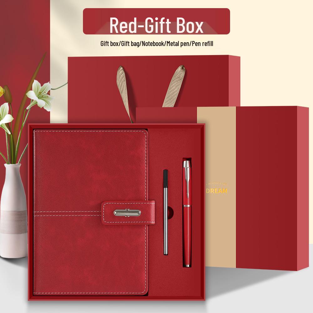 Custom Business Gift Set: Notebook & Thermos Cup for Office Use