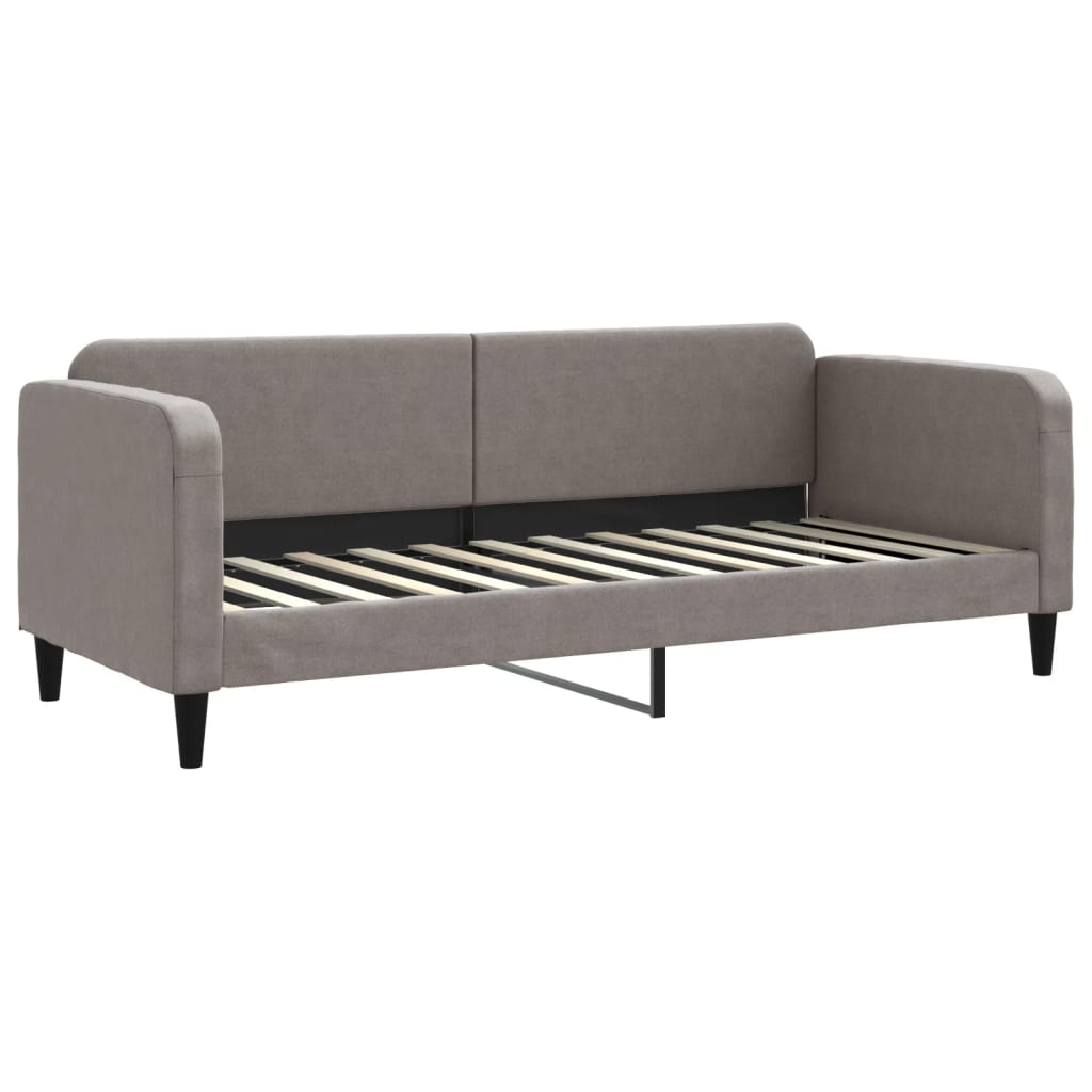 Vidaxl Sofa Bed With Drawers, Taupe, 80X200 Cm, Fabric