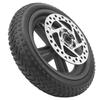 8.5 Inch Rear Wheel for Xiaomi ProHollow Tire120MM Disc Brake Scooter Replacement Set