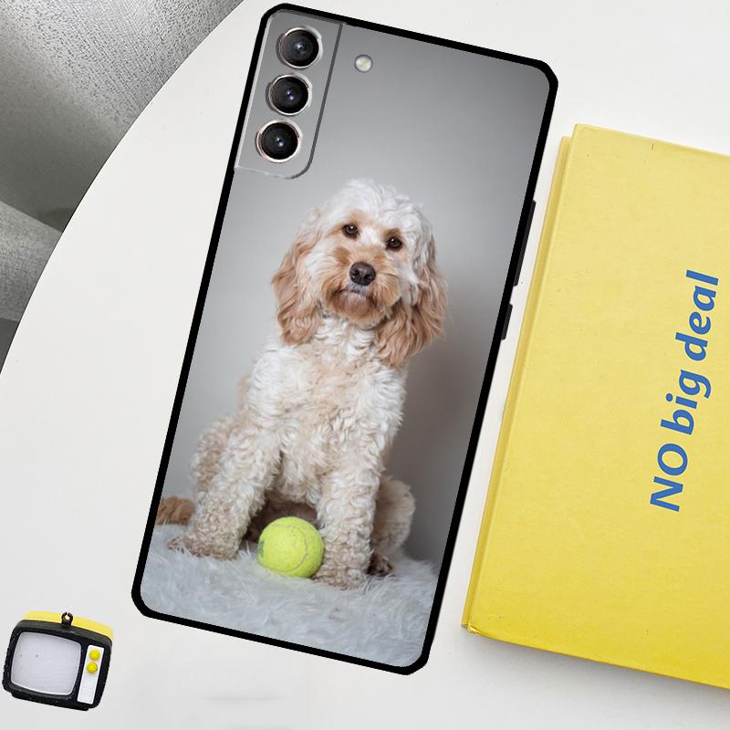 Cute Cockapoo Dog Phone Case For Samsung Galaxy S25 S26 Ultra S21 S22 S23 S24 Ultra S10 S20 Plus S25 FE Cover