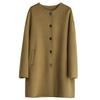 Autumn New Silhouette New Versatile Double-sided Woolen Coat Coat Women's Double-sided Wool Coat