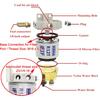 IFJF R12T Fuel Water Separator Marine 120AT NPT ZG1/4-19 Automotive Parts With Fitting -Complete Combo Filter Diesel Engine(Includes 2 Fittings,2