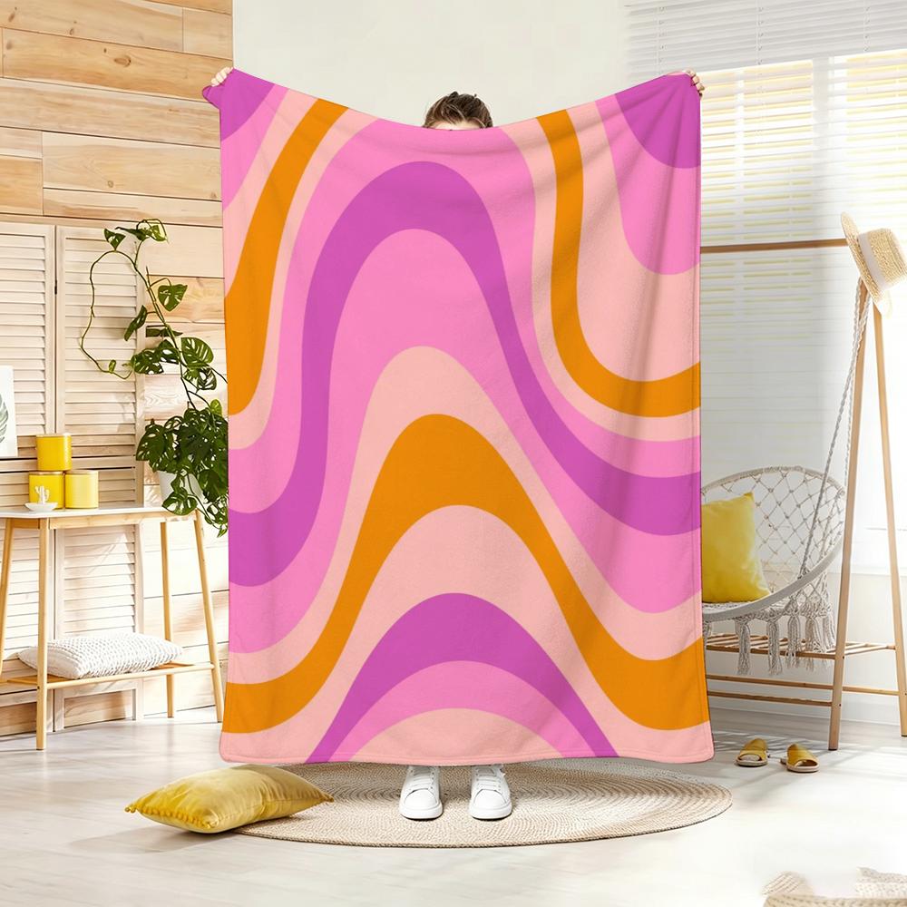 Classic Motif M-Marble Throw Soft Warm Throw Blanket for Bedroom Living Room Bed Travel Camping Picnic Gift