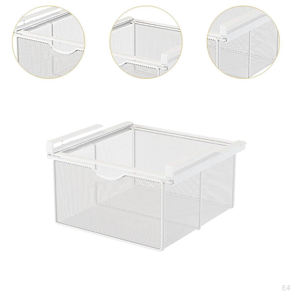 Basket Organizer, Pull-out Storage under The Shelf, Hanging Drawer