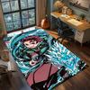 Demon Slayer Anime Rug Carpet Large Area Rug Non Slip Washable Floor Mat Gamer Room Bedroom Home Decor -QJY