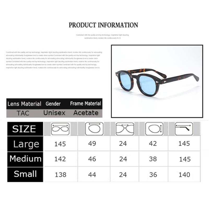 Fashion Polarized Sunglasses Men UV400 Johnny Depp Lemtosh Brand Designer Sun Glasses For Male Retro Acetate Frame Oculos