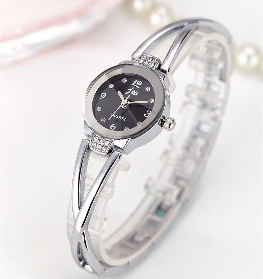 Women's Ladies Girls Luxury Stainless Steel Quartz Wristband Watch Bracelet Watches