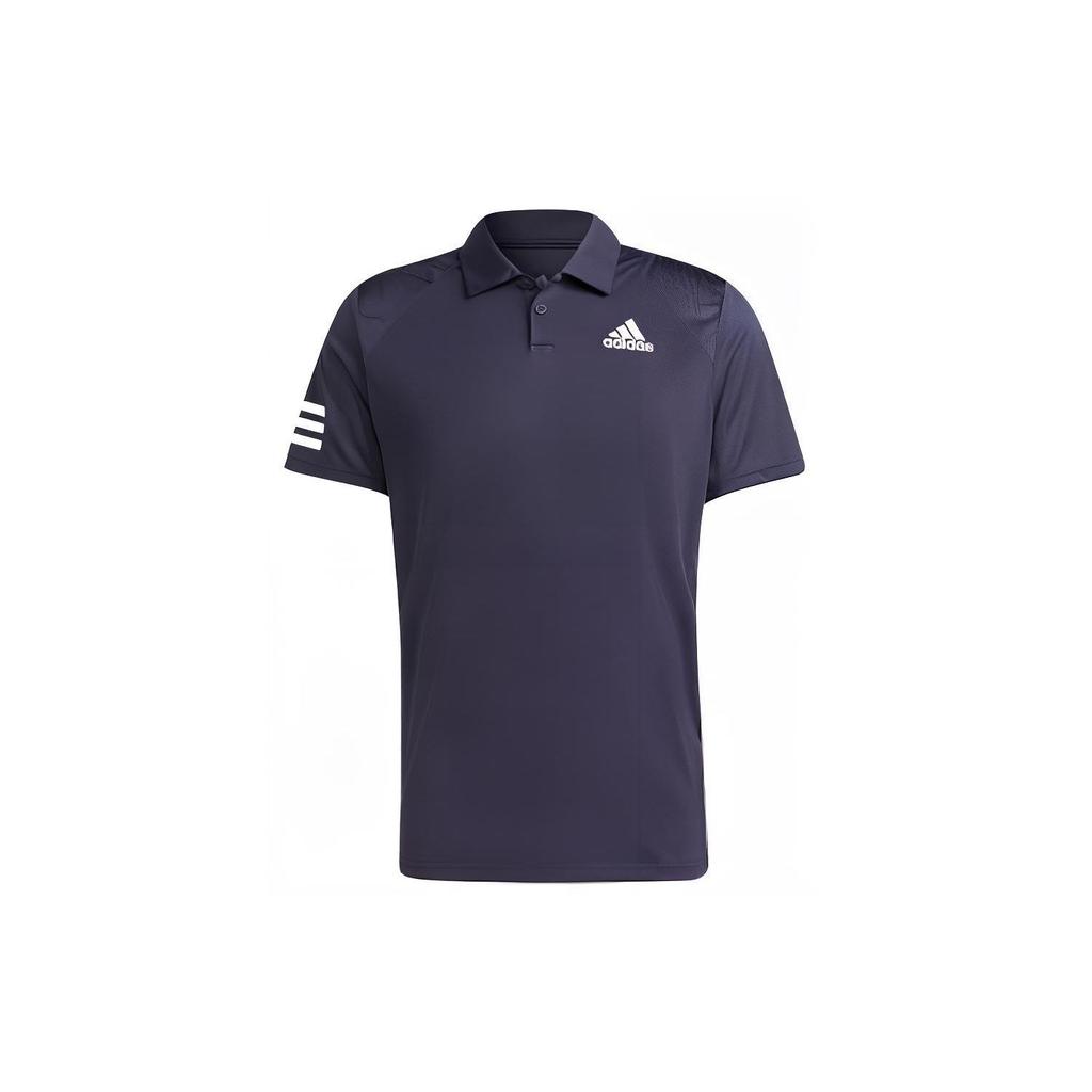 Adidas Polo Shirt With Brand Logo Print Men Tops Deep-Blue H34701