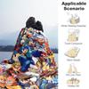 1pc Mega Man Characters All-Season Comfort, Outdoor Flannel Blanket - Soft, Warm & Cozy for Naps, Camping & Travel 025