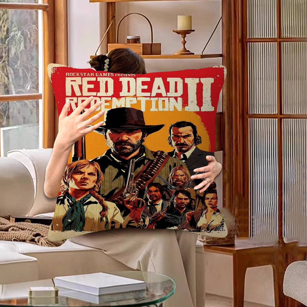 Game R-Red Dead-R-Redemptions 2 Pillow Gifts Home Office Furnishings Bedroom Sofa Car Cushion Cover Case 45x45cm