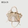 Portable Vegetable Basket Bag Fashion Bucket Bag Bow Crossbody Bag