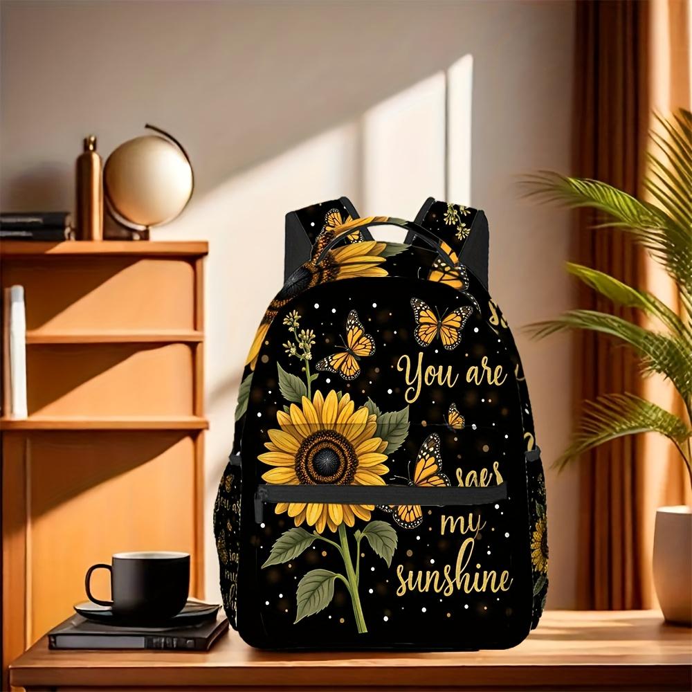 Kleurrijk Bloemenprint Patroon, Sling Rugzak met Taillebescherming, Stijlvolle iPad Laptop Rugzak, Grote Ruimte, Mul