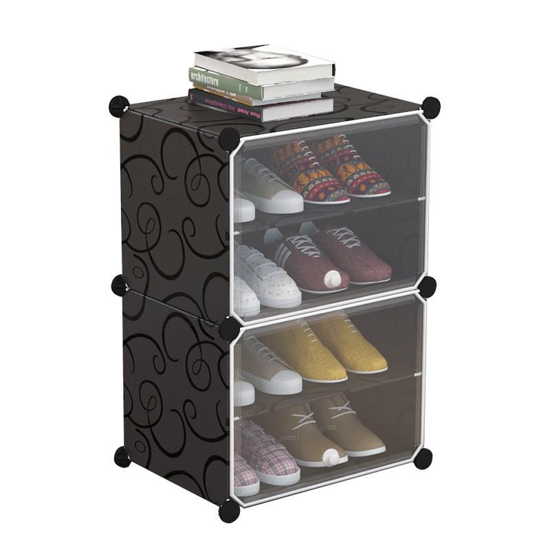 

Shoe Rack Assembly Shoe Cabinet Plastic Storage Rack Dust-Proof Doorway Household Multifunctional Storage Rack Economical Storag