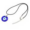 Glass Pu Leather Chains Drop Shaped Demon Eye Fashion Jewelry Blue Eyes Necklace Clavicle Chains