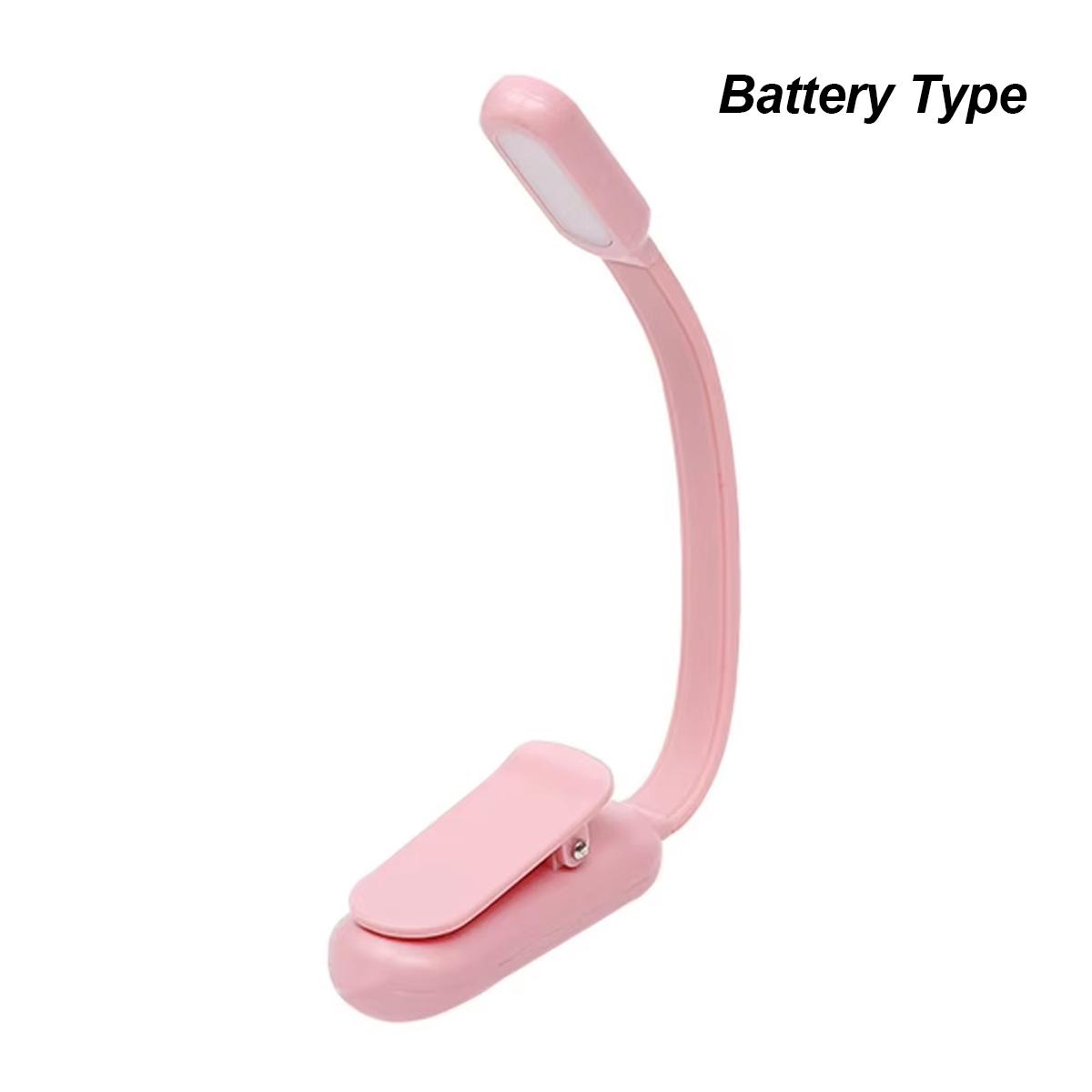 

Usb Rechargeable Mini Led Book Light Stepless Brightness Clip-on Night Lights 3-color Temperatures 360-degrees Angle Table Lamps