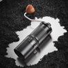 CLITON Hand-Crank Coffee Grinder, External Adjustable Scale Coffee Bean Grinder, Black