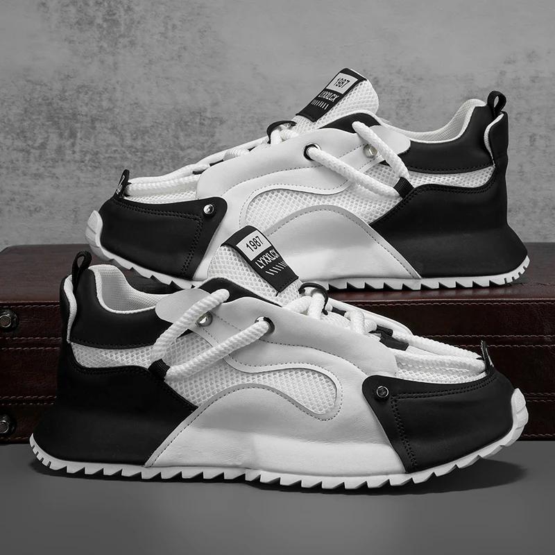 Sommer Herrenschuhe Größe 44 neue Herren Mesh atmungsaktive Sneaker höhenverstärkende Sport bequeme Freizeitschuhe für Herren