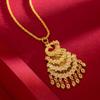 Version of Retro Phoenix Pendant Necklace, Elegant Wedding Model, Smart Phoenix Chain for Women, National Trend