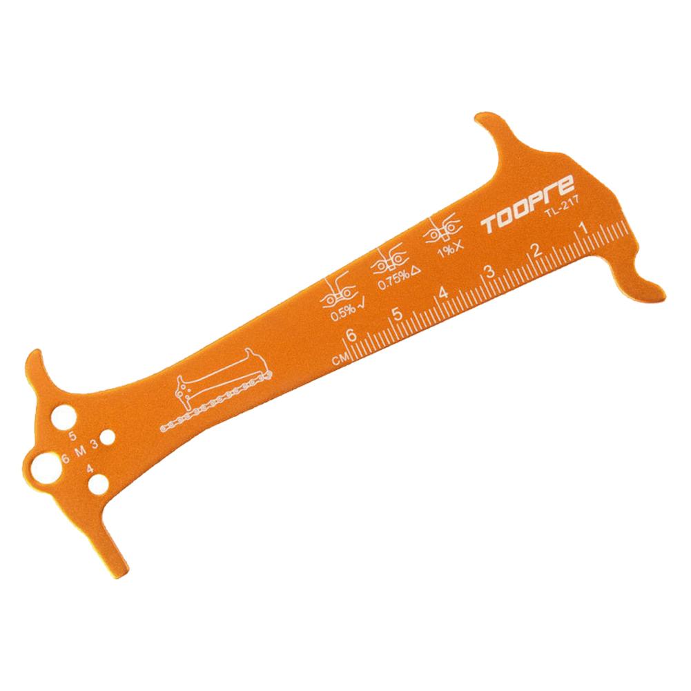 Bicycle Chain Wear Indicator Ruler Stainless Steel Mountain Road Bike Chain Gauge Measurement Checker Screw Diameter Repair Tool