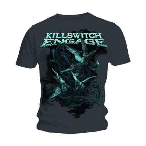Killswitch Men s Battle Short Sleeve T-Shirt, Grey (Charcoal), Small 2XL