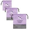 Skater Drawstring Set of Love Unicorn Bags, 3, Design, KB3S-A