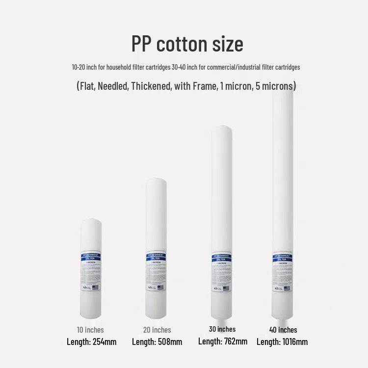PP Filter Cartridge: 10, 20, 30, 40 Inch - Suitable for Home & Industrial Use