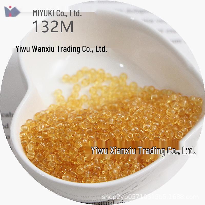 MIYUKI 3mm Transparent Glass Seed Beads for DIY Jewelry Making