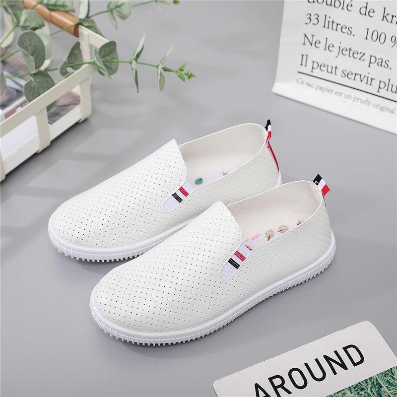New Soft Soled Casual Shoes Versatile Women Breathable Casual Flat Bottomed Loafers High-quality PU Loafers Zapatos De Mujer