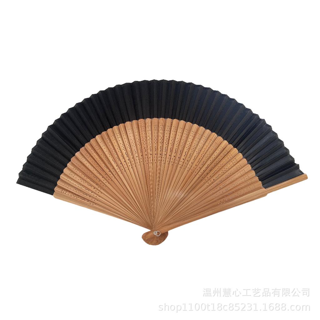 Short Folding Fan Female Simple and Elegant Fan Chinese Style Cheongsam Catwalk Folding Fan Ancient Style Bamboo Fan