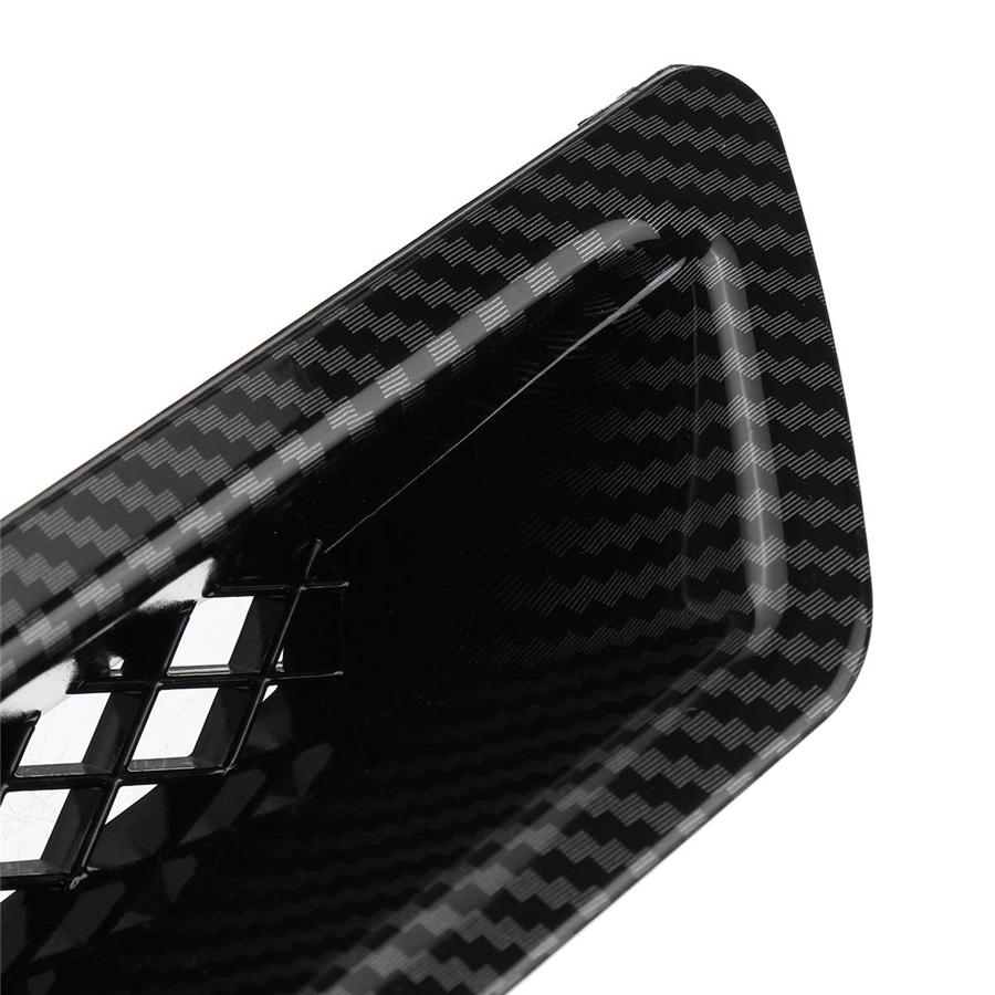 1Pc FC Style Hood Vent Front Bumper Hood Air Vent Intake Duct Carbon Fiber Look