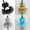 Black Dog Dress Princess Dress for Dog Lace Dog Wedding Dress Rose Flower Girl Dresses Party Dress Festival Clothes For Dogs