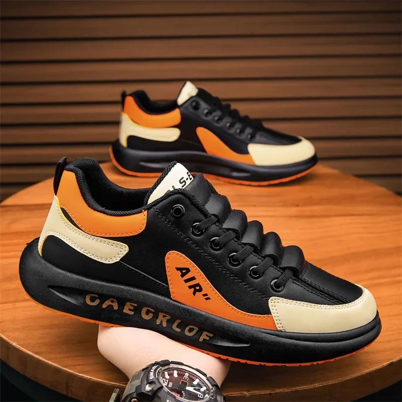 Pánské tenisky ležérní boty módní šněrovací designérské vulkanizované boty prodyšné ploché sportovní boty Zapatos De Hombre