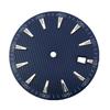 33.5mm Blue Watch Dial Date Window @3 Replacement For NH35 NH36 Watch Face Watch Movement Watch Repair Accessories