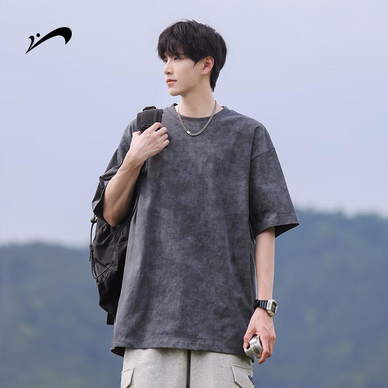 Guirenniao Men s Retro Tie-Dye T-Shirt L