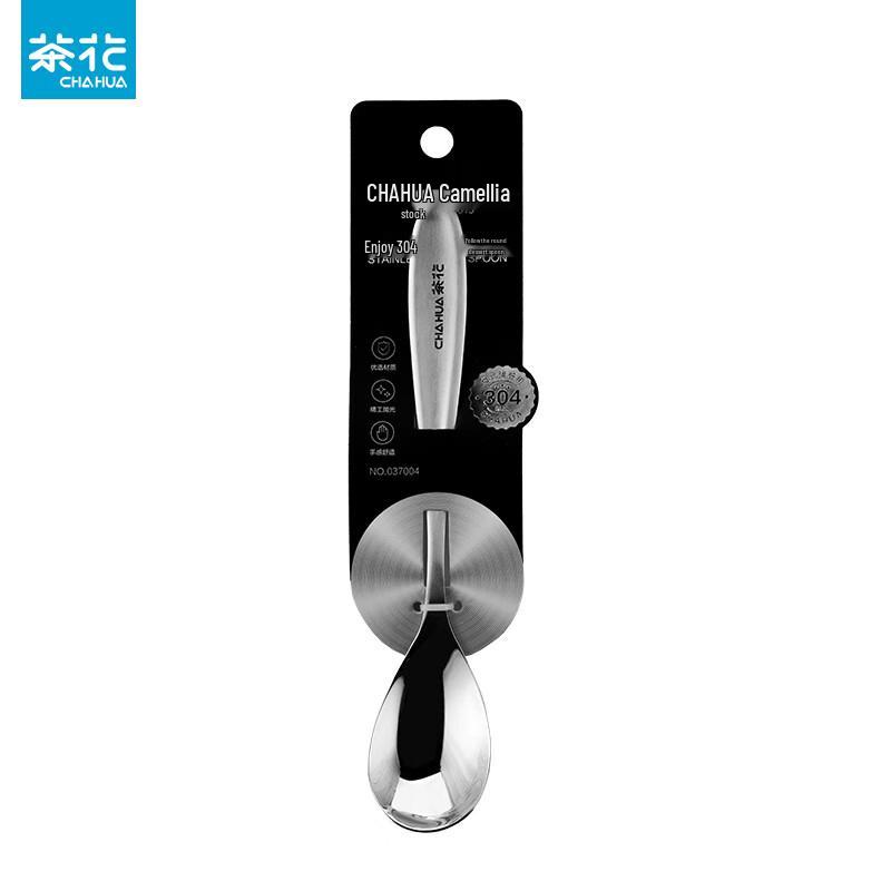 Chahua Zhenxiang Большая овальная столовая ложка из нержавеющей стали 304 (2-Pack)